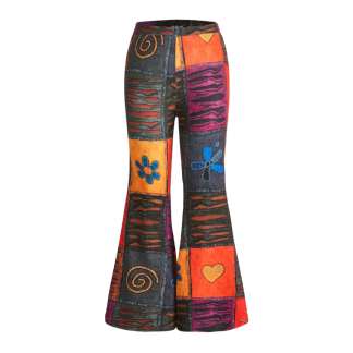 Happy Hippie Patchwork Print Pants (size 16-24)