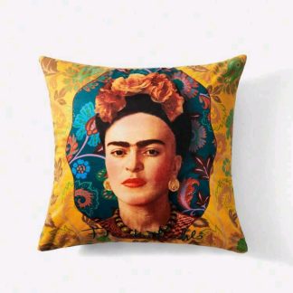Velvet Double- Sided Printed Frida Pillowcase